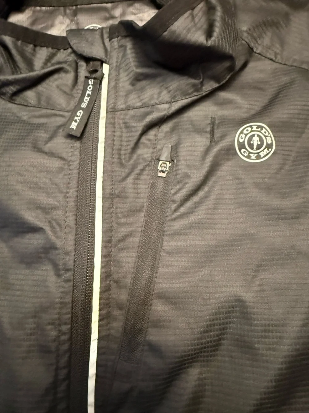Gold’s Gym Men's Black & Blue Lightweight Vest with Reflective Trim